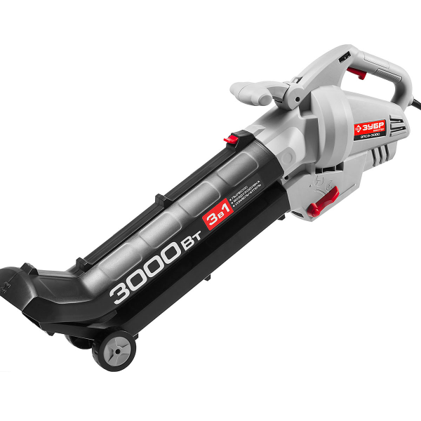 Пылесос ЗУБР садовый электрический, 8000 - 15000об/мин, 160-270км/ч, мусоросборник 45л, 13.5м3/мин, 