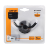 Крючок двойной FIXSEN "COMFORT BLACK" черный FX-86005A