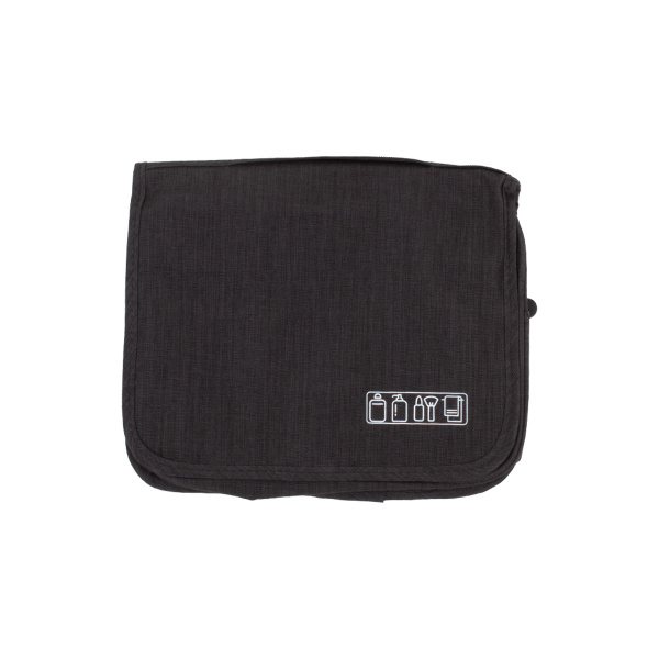 Косметичка дорожная с крючком для подвешивания 25х20см черный CN