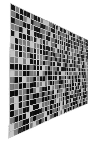 Панель ПВХ"Grace" Мозаика чёрная (480 х 955 мм)