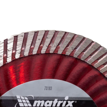 Диск алмазный отрезной Matrix Professional Turbo Extra 115 х 22,2мм сухая резка