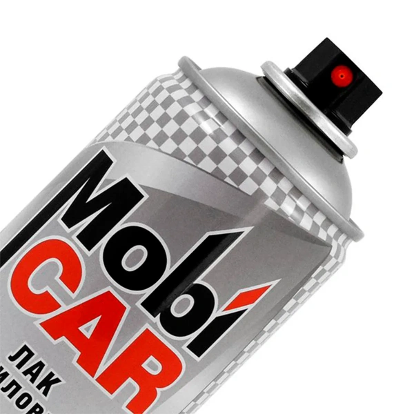 Аэрозольный лак акриловый MobiCAR, 520 мл, бесцветный глянцевый