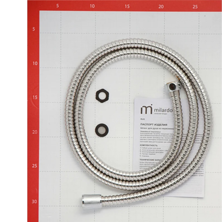 Шланг для душа 1,6м, 130, Milardo, 130S160M19
