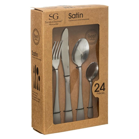 Набор столовых приборов Atmosphera SATIN 24 пр 154356
