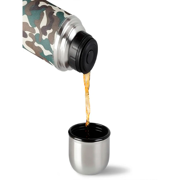 Термос Арктика 108-500Х вакуумный питьевой 500 мл в текст.оплётке Хаки Термос Арктика 108-500Х вакуумный питьевой 500 мл в текст.оплётке Хаки