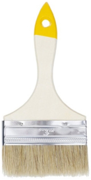 Кисть плоская "Хобби" натур щетина дер рукоядка 100мм 0101940