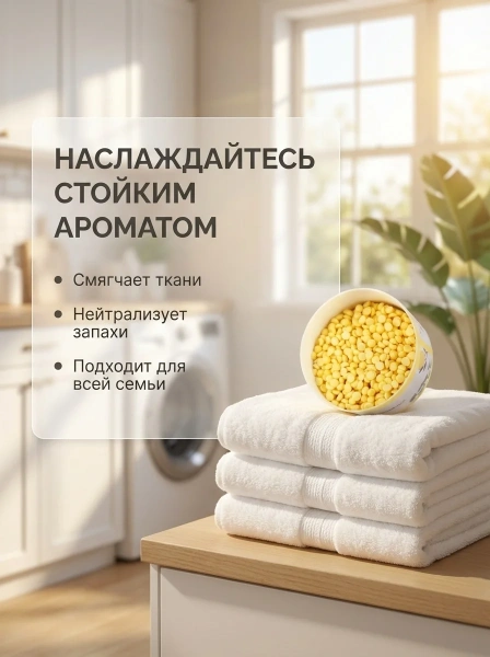 Кондиционер для белья OUAINI Цветочные долины желтые бустеры