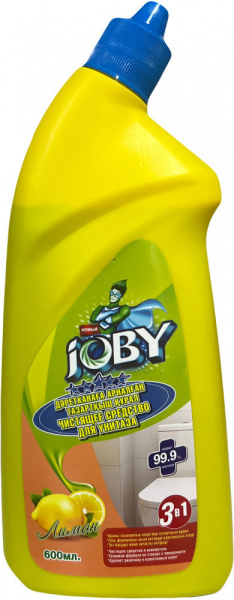 Гель для чистки унитаза JOBY лимон 600мл Гель для чистки унитаза JOBY лимон 600мл