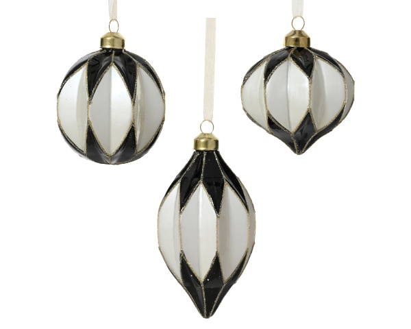 Украшение подвесное Фанарики black/white 71232 Kmg