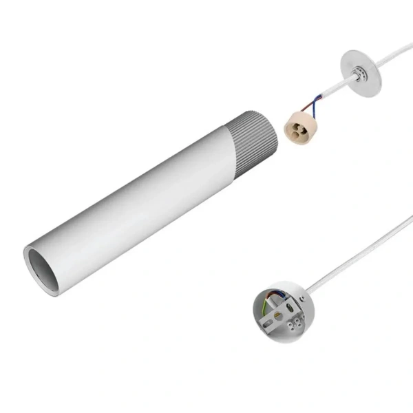 Светильник подвесной WOLTA WSL-GU10/P06WCH под лампу GU10 Белый / Хром DOLCE