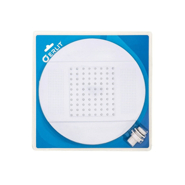 Душ верхний Erlit белый 250 мм без подсветки БЛИСТЕР Душ верхний Erlit белый 250 мм без подсветки БЛИСТЕР