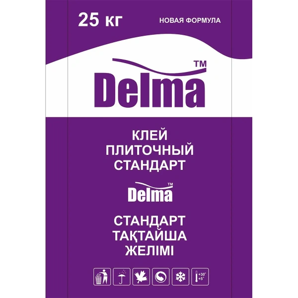 Delma СТАНДАРТ Клей плиточный для облицовки стен и полов керамической плиткой. 25кг