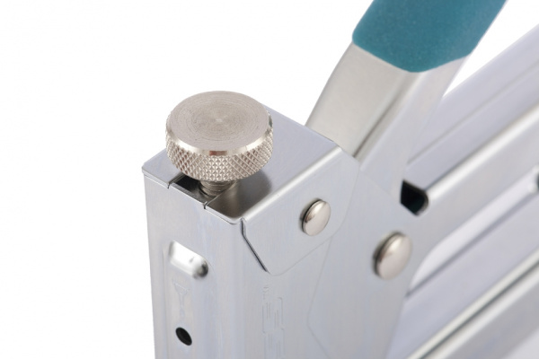 Степлер мебельный регулируемый (Handwerker), стальной корпус, тип скобы 53, 4-14 мм// GROSS