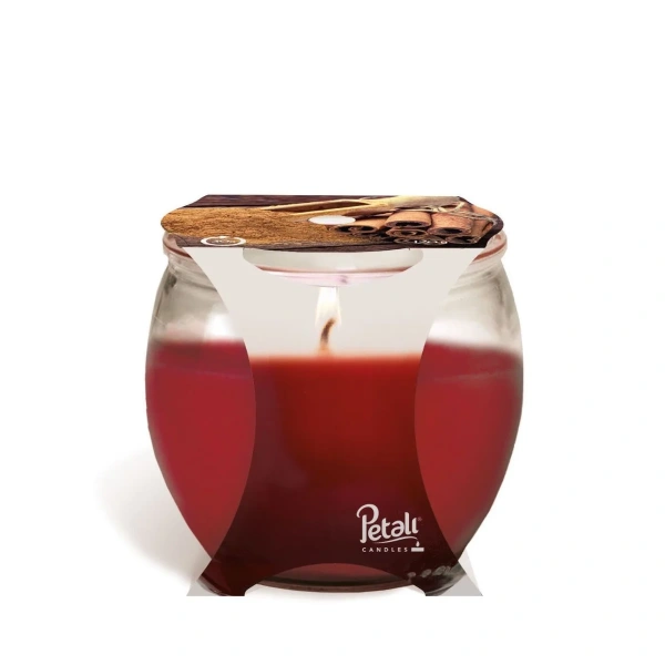 Аромасвеча Petali Aladino в стакане Корица 7,5х7 см 120 гр Италия ALB010605