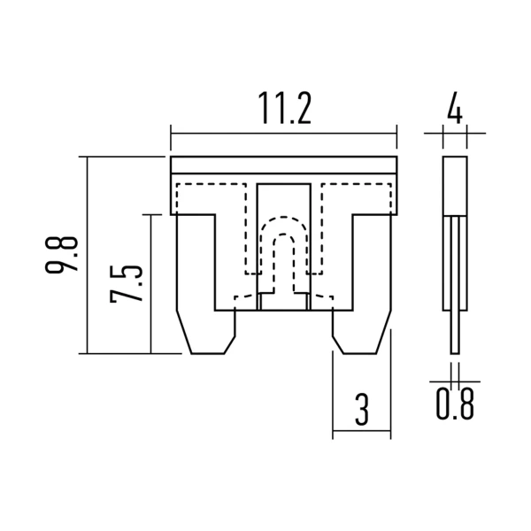 Набор автомобильных предохранителей микро «Korea» REXANT 80-7125