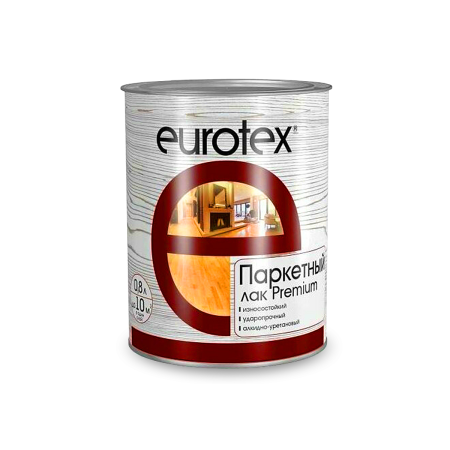 Лак Eurotex-Premium паркетный глянцевый 0.8л