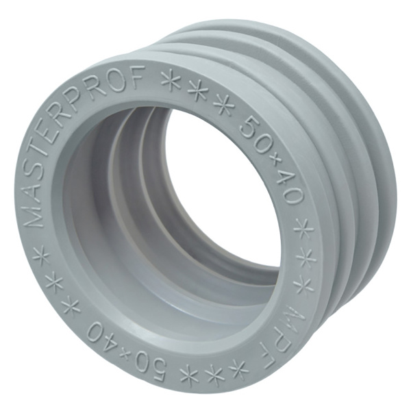 Манжета для канализации серая ТЭП 50х40 удлин. MPF, МР-У