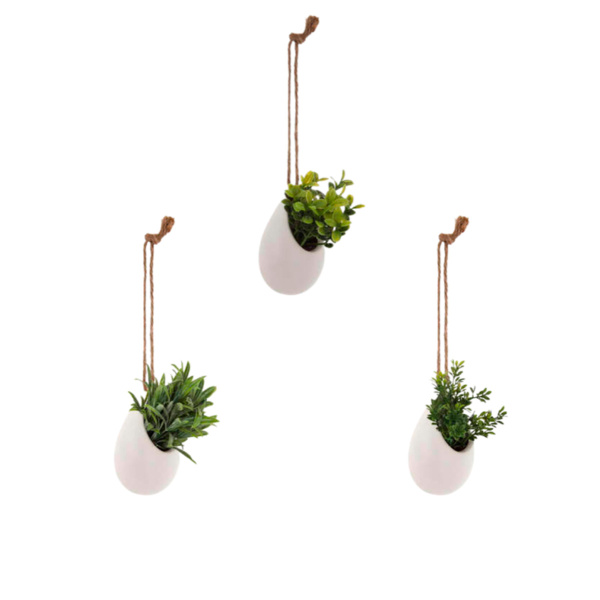 Растение искусственное Atmosphera в горшке подвесное 6х9,5 см 3 вида в ассортименте 155636