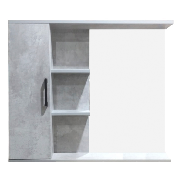 Шкаф-зеркало Neo 80 цемент