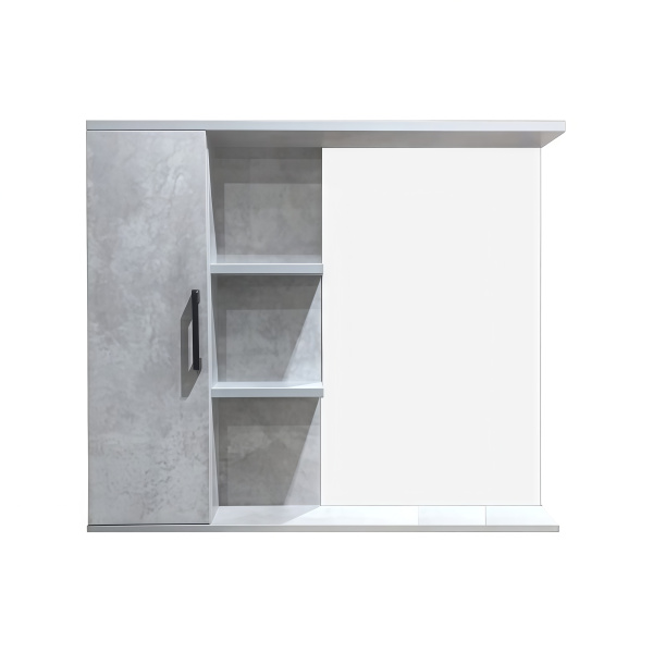 Шкаф-зеркало Neo 80 бетон