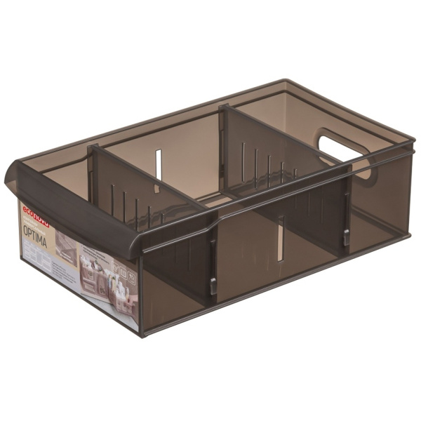 Контейнер универсальный БытПласт Optima коричневый 2,65 л 150х266х87 мм