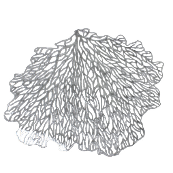 Мат на стол сервировочный D38 см золото/серебро C040 CN