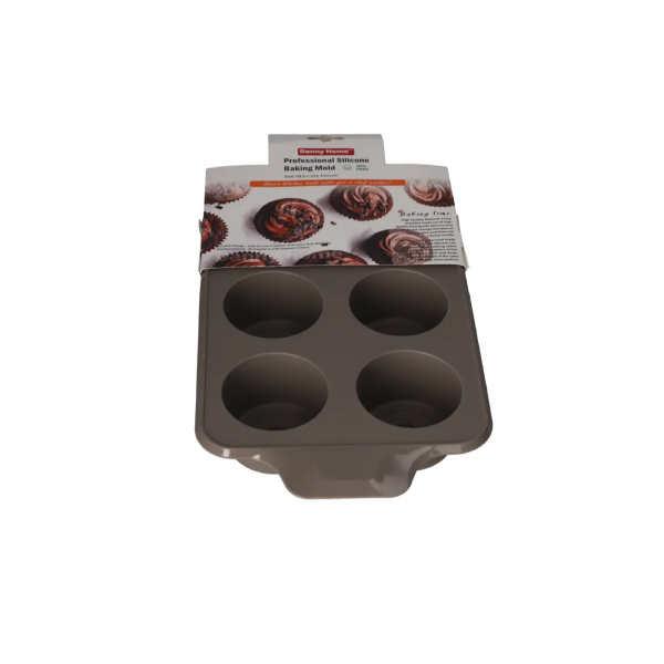 Форма для выпечки DH кексов 6 ячеек 33х18,5х5 см DH0314-BROWN