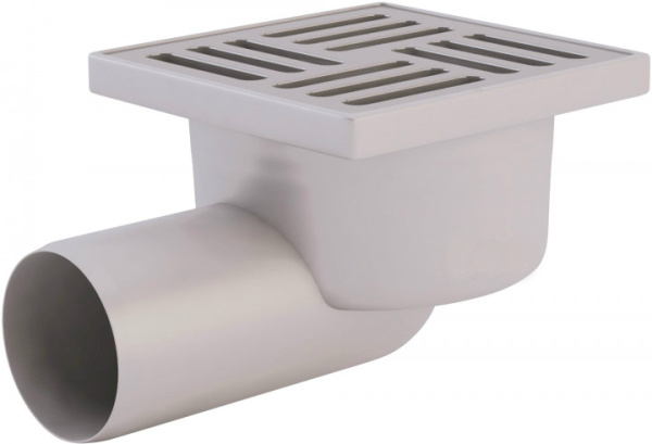 Трап Ани d50"бок 10*10 нерж.реш. нерегулир. TA5102