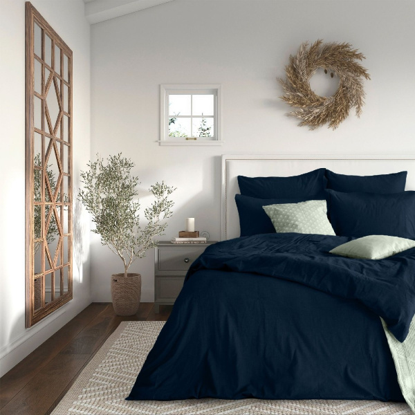 Комплект постельного белья "Verossa" Twilight blue Сатин 1,5 сп нав 50х70х2шт 790361