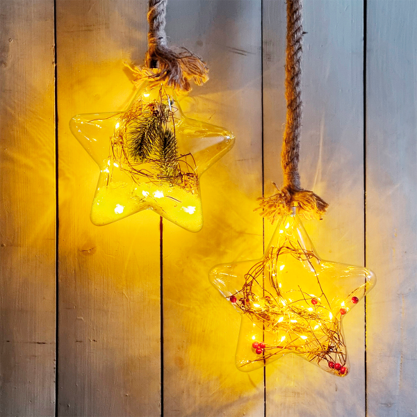 Декор подвесной Звезда с LED подсветкой XX8324620 К