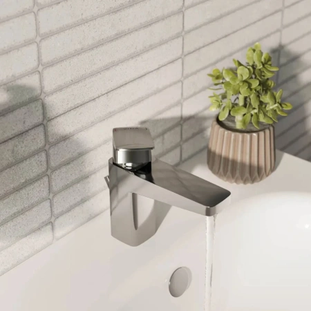 Смеситель д/р Vitra Root Square, хром (A42731EXP)