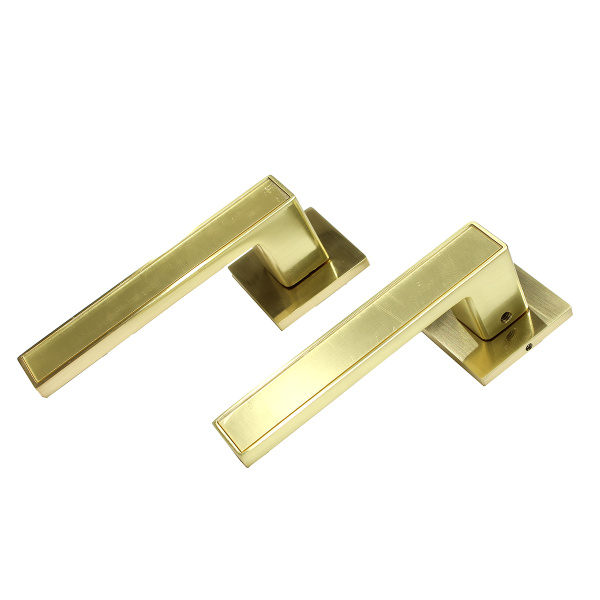 AZQ-205 SG/GP ручка дверная мат./глянц.золото