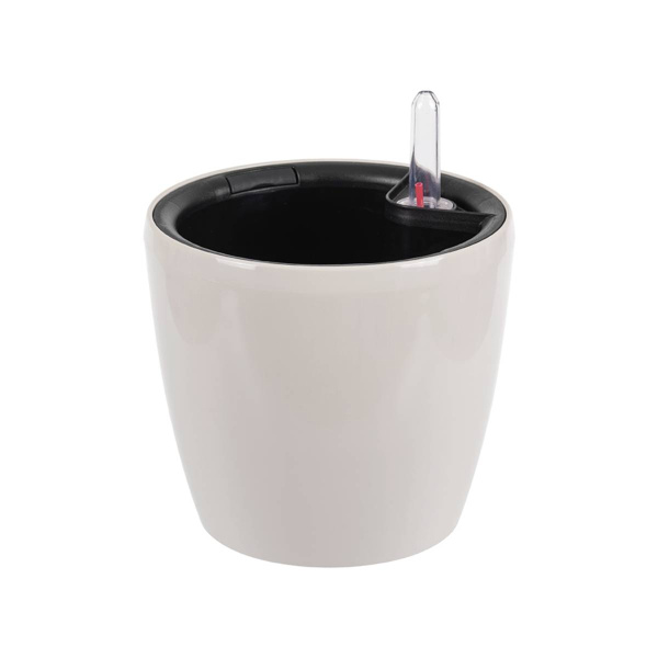 Кашпо IDEA АНФА D150мм с вставкой и с автополивом Кремовый М 3230