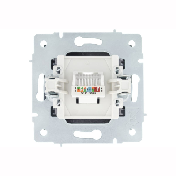 Розетка VESNA 742 3488 139 компьютерная графит (механизм)