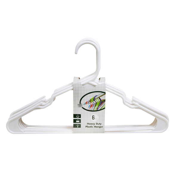 Набор вешалок для одежды 6шт пластик 10528 PRC