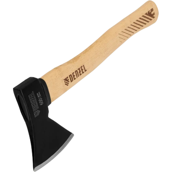 Топор, 600 г, кованый, буковое топорище// Denzel