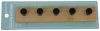 Планка с 5 крючками для ванной комнаты бамбук 13.5x4.5x3.6cm BHK0112B-A