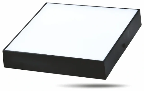Светильник светодиодный накладной LED ДПО CITY K (черный) 24W 2400Lm 170x170х40 6500K IP20 MEGALIGHT