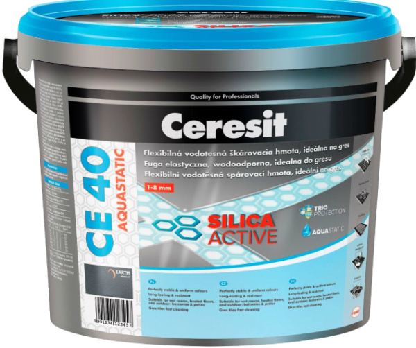 Ceresit затирка CE40 SilicaActive - Манхеттен (Manhattan), 2 кг (10)