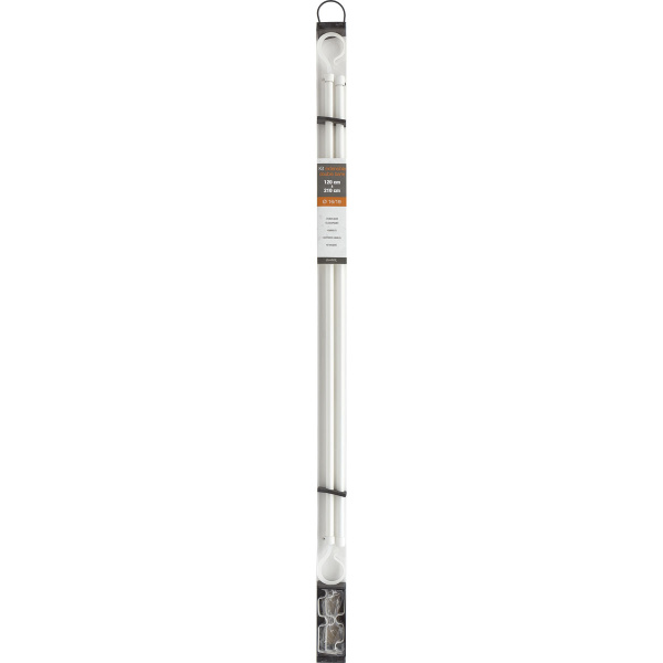 Карниз телескопический двойной Luance 120-210 см белый 7968120108