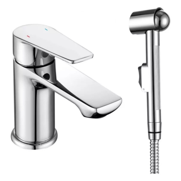 Смеситель д/р GROSS AQUA 6249285C Dyno с гиг.душем