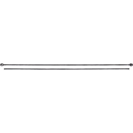 Карниз телескопический двойной Luance PALOMA 210-380 см D19 черный/серебро 796221096