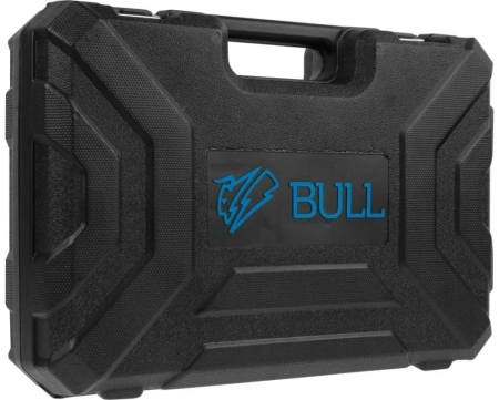 Перфоратор BULL BH 2602 в чем. 800 Вт, 3.0 Дж, 4 реж. + 2 зубила, 3 сверла, БЗП в комплекте