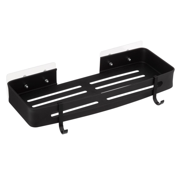 Полка для ванной прямоугольная 5Five Blackalu 1 ярус 200118