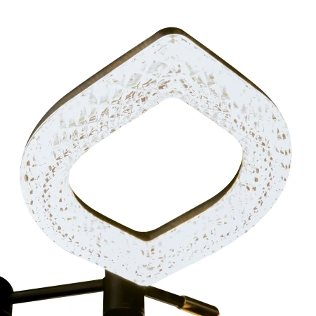Люстра LED 6627B-6P 96W черный + золото