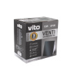 ВЕНТИЛЯТОР ВЫТЯЖНОЙ 100/ЗАКРЫТЫЙ -ЧЕРНЫЙ-СТЕКЛО VT/VENTI-GL100/FLAT GLASS/Φ100MM/15W/BLACK/BEARING A