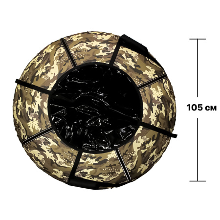 Тюбинг Движение D 105 см. гламур Хаки (тент/оксфорд) нагрузка 90 кг.