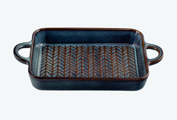 Форма для запекания керамическая GLAZE 26.5x15x3,5см прямоугольная ABG005