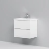 Тумба подвесная под умывальник AM.PM GEM M90FHX06022WG 60 см, 2 ящика push-to-open, цвет: белый, гля