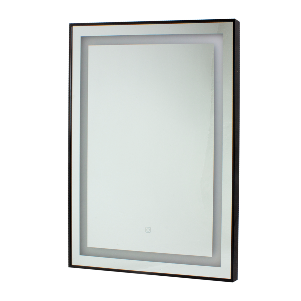 Зеркало T003-1, 80*60cm (Черная рамка)